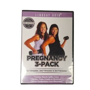 Lindsey Brin Pregnancy Workout DVD 3 Pack Like‎ New Fitness Gym Health Baby Mom